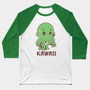 Kawaii Cthulhu desu Baseball T-Shirt